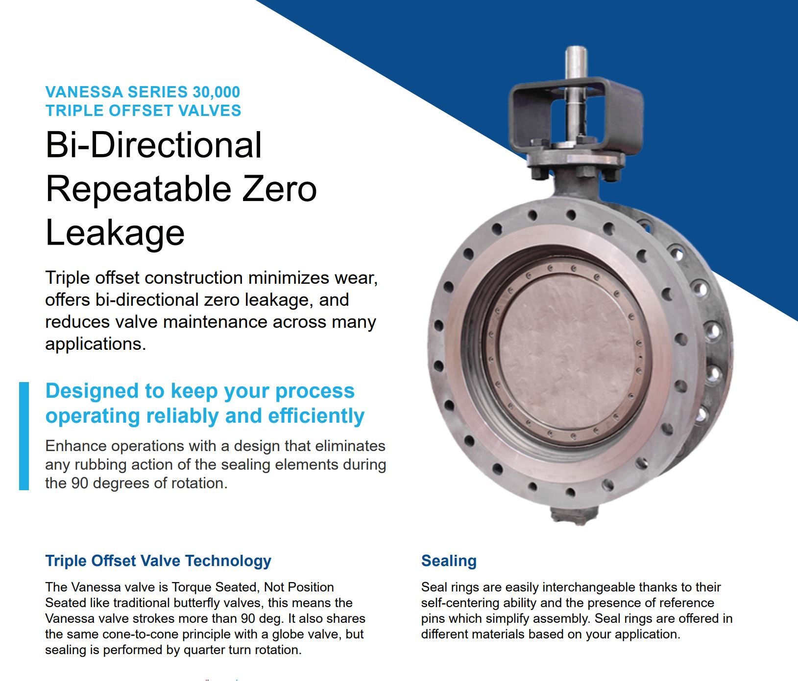 Vanessa Series 30,000 Triple Offset Valves Brochure